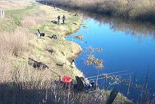 fishing in the pool of the River Delph